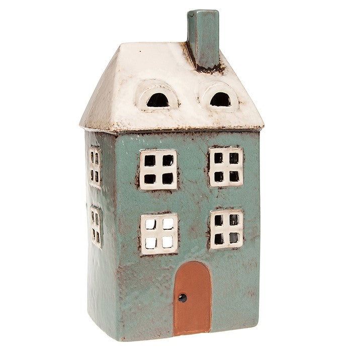 Village Pottery Tall Grey House | GORGEOUS GEORGE