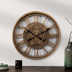 Cog Wheel Wall Clock Kensington Gold