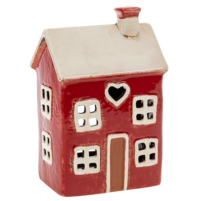 Village Pottery Red Heart House
