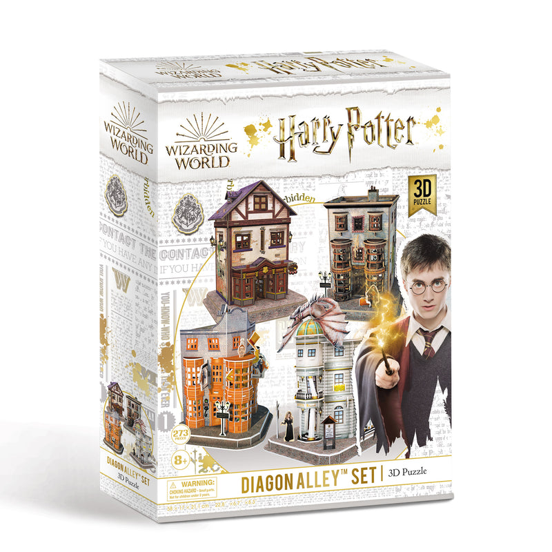 Harry Potter Diagon Alley Set of 4 3D Puzzles