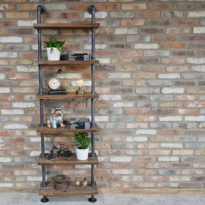 Industrial Pipe Shelving Unit