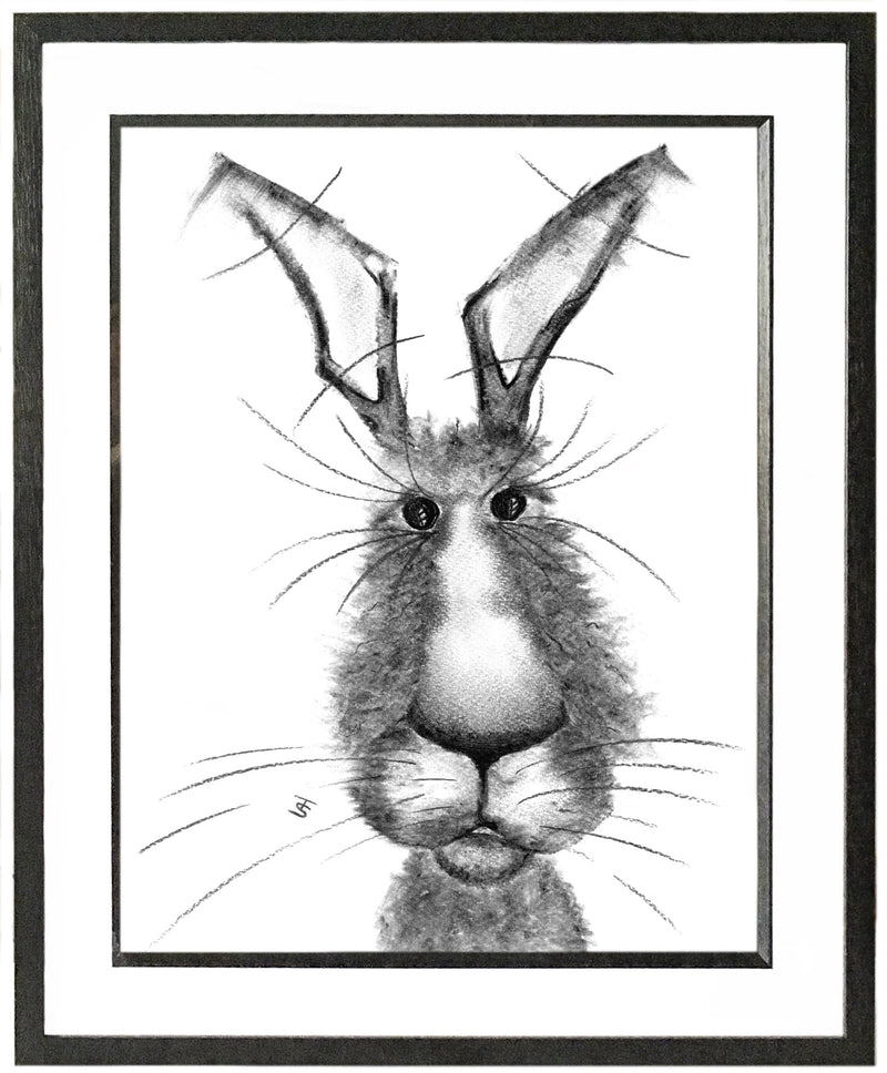 Michael Framed Hare Illustration | GORGEOUS GEORGE