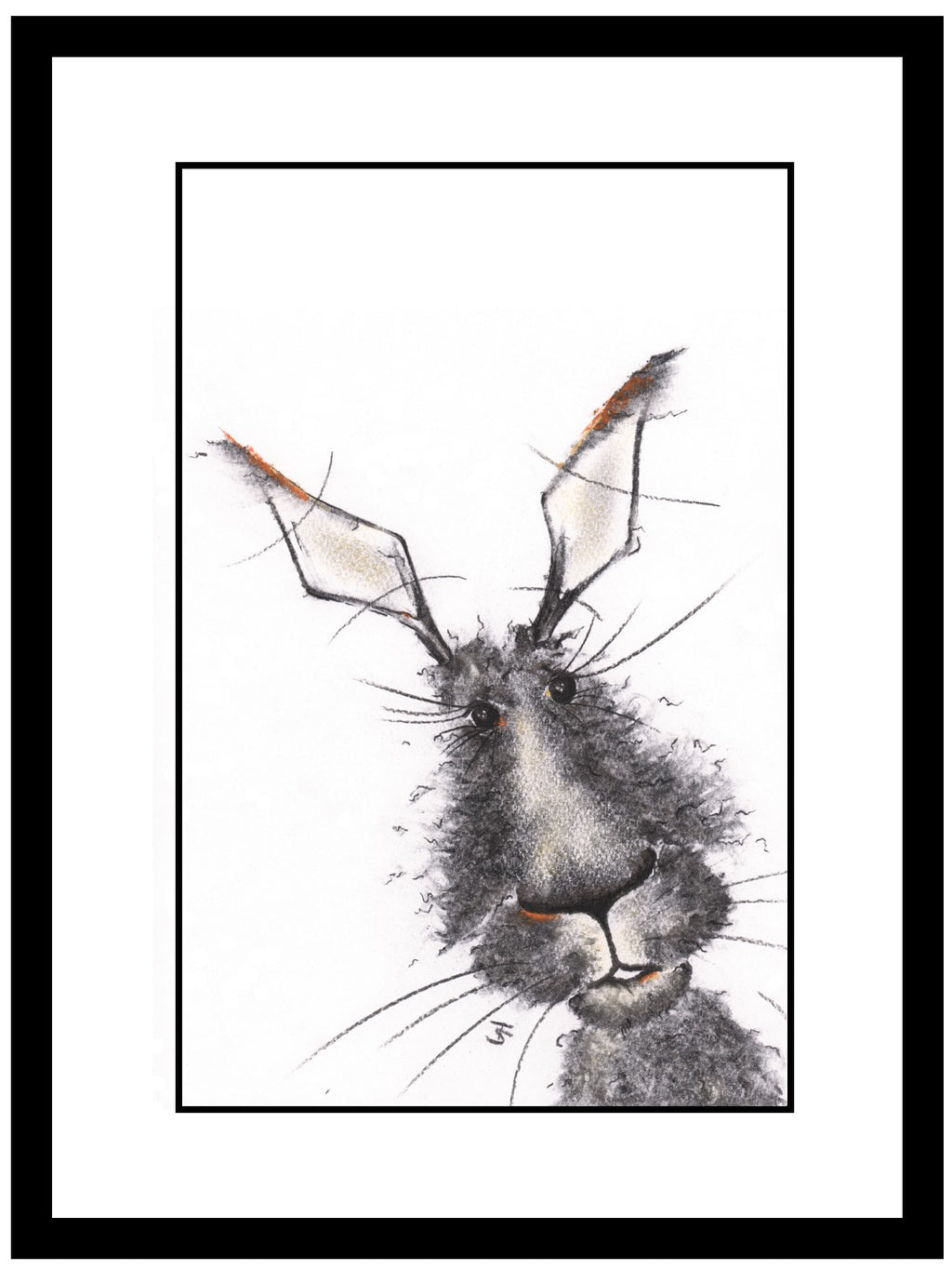 Patch Framed Hare Illustration | GORGEOUS GEORGE
