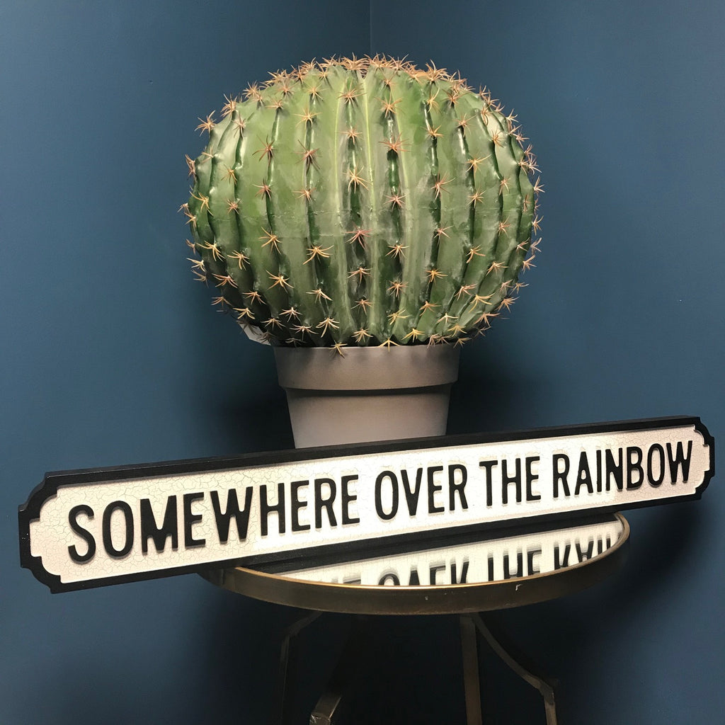 Somewhere Over the Rainbow Wooden Street Sign | GORGEOUS GEORGE
