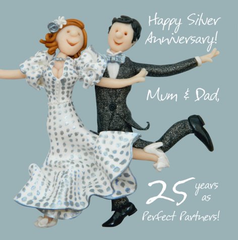 Happy Silver Anniversary Mum & Dad | GORGEOUS GEORGE