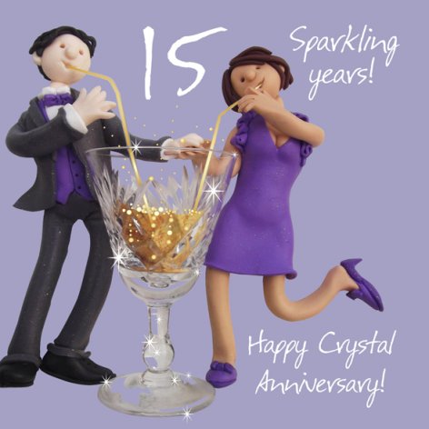 15 Sparkling Years, Happy Crystal Anniversary | GORGEOUS GEORGE