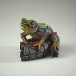 Edge Sculpture African Frog  (Rainbow Green)