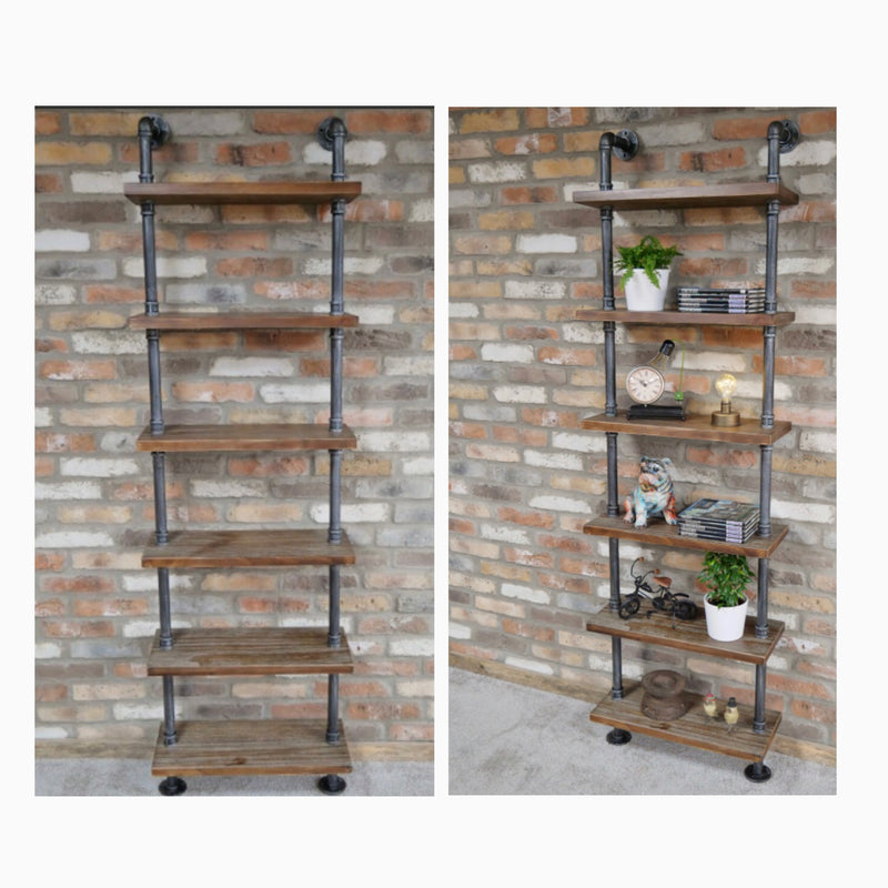 Industrial Pipe Shelving Unit