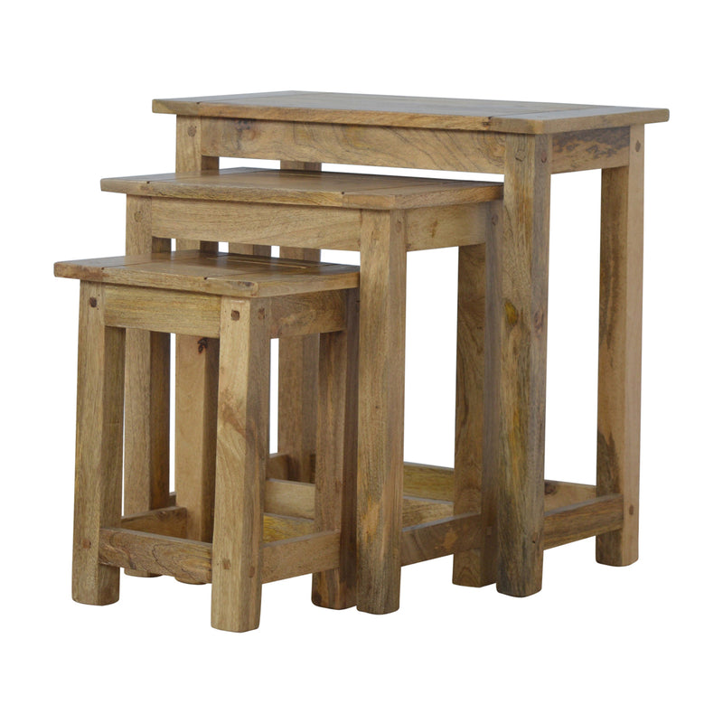 Set of 3 Solid Wood Nesting Tables | GORGEOUS GEORGE